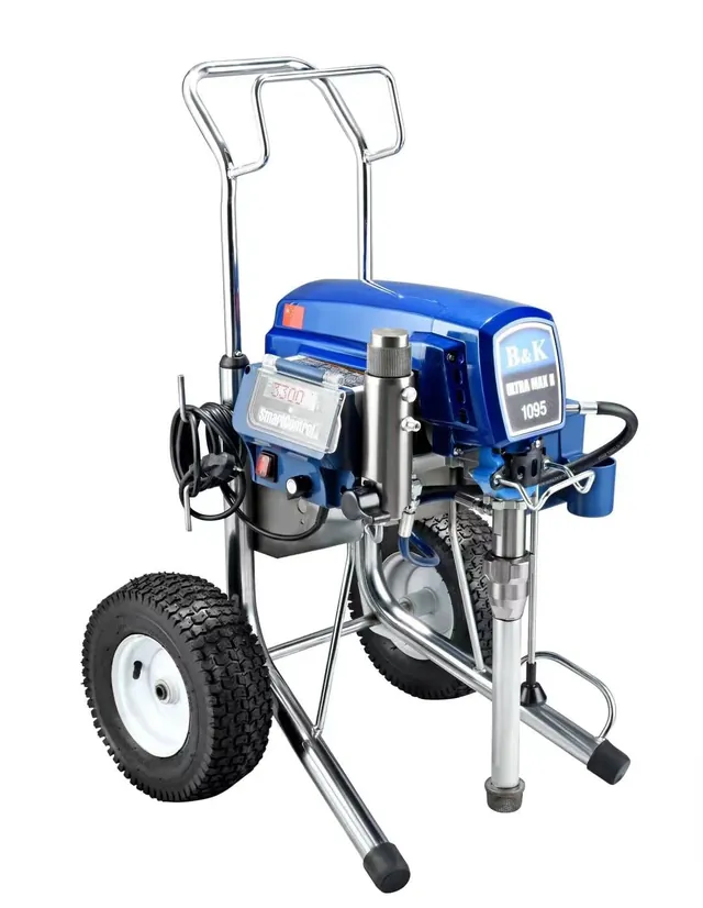 BAIKE 1095 high-pressure airless paint sprayer on wheeled cart